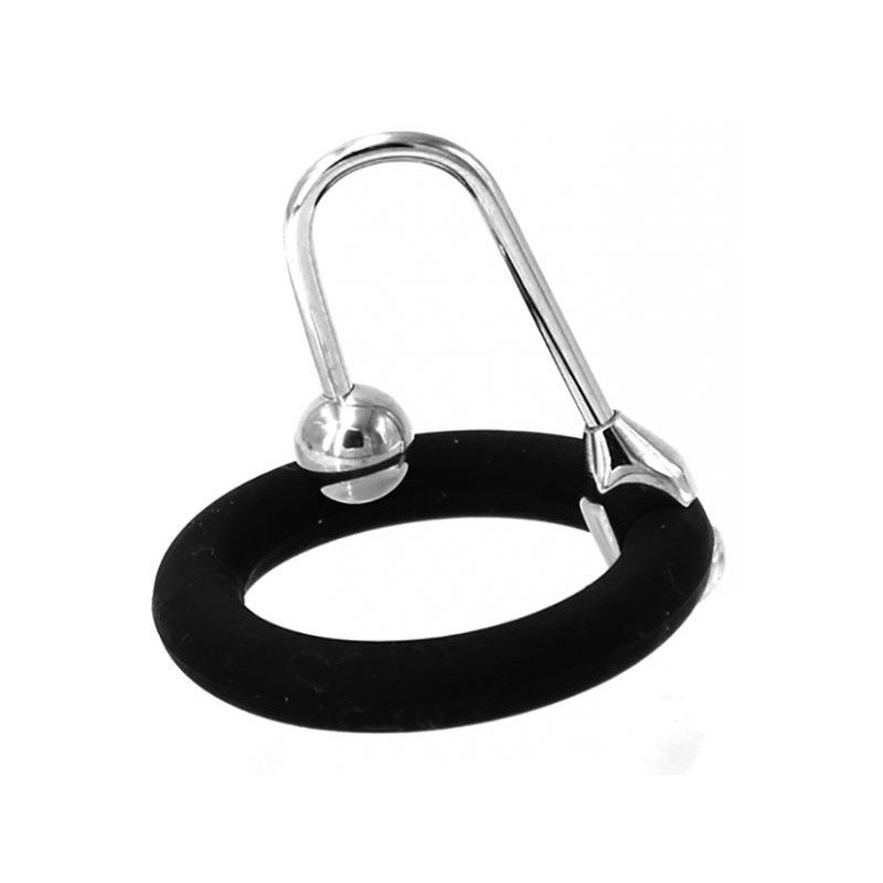 Stainless Steel Sperm Stopper 2 Anneaux Silicone 25 et 30mm - Bille 8mm